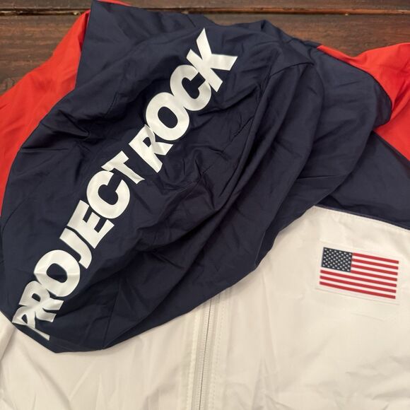Under Armour Project Rock USA Windbreaker Jacket - Picture 8 of 10